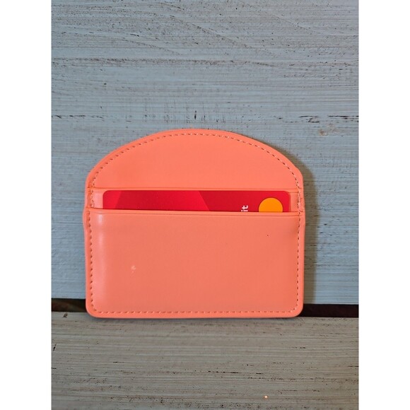 Universal Threads Small Card Wallet Pouch For ID Credit Card 3"×2.5" Coral Pink - Picture 3 of 6